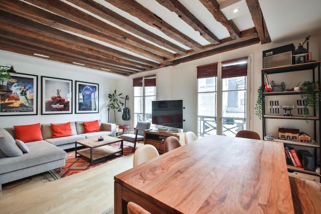 Ferienwohnung Typical Parisian Duplex#4Pers#Le Marais Exterior foto